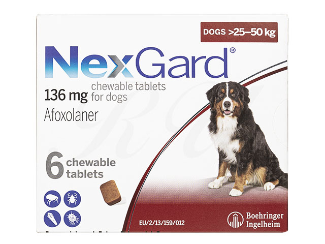 レビュー 体験談 ネクスガード 大型犬用 25 50kg ペット薬の個人輸入代行 うさパラ