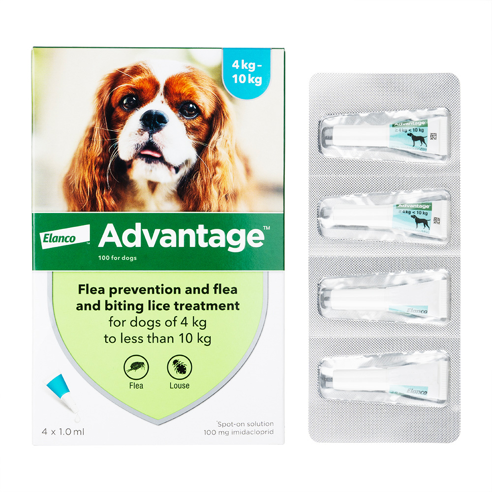 アドバンテージ スポットオン100mg 犬用 4 10kg ノミ ダニの駆除 犬用 ペット医薬品個人輸入うさパラ通販