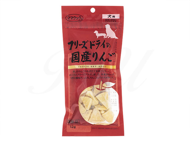 ママクック フリーズドライの国産りんご 犬用 おやつ トリーツ 犬用 ペット医薬品個人輸入うさパラ通販