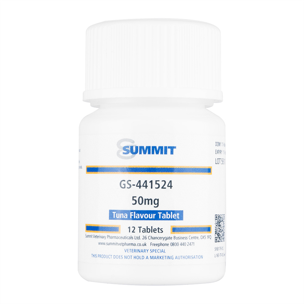 SUMMIT]GS-441524錠50mg12錠通販｜抗生物質｜猫｜ペットのお薬うさパラ