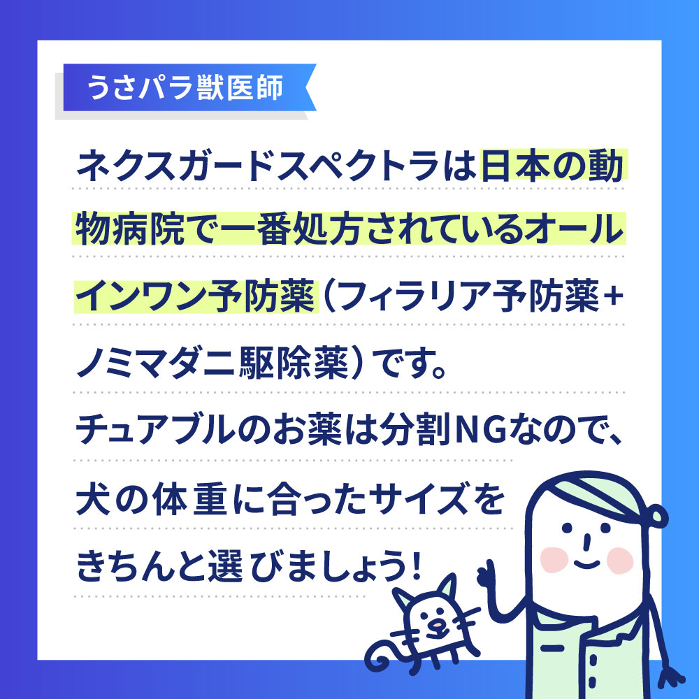 ネクスガードスペクトラ 大型犬用（15～30kg）通販｜フィラリア予防薬